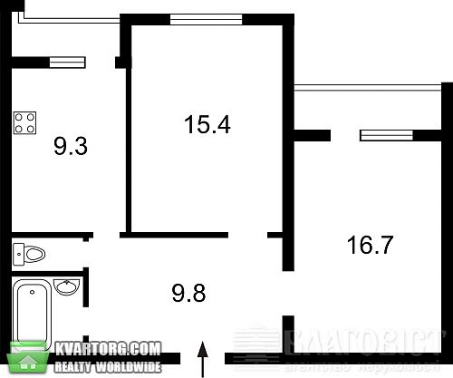 Sell 2-room apartment. Киев, Радужная — photo 4