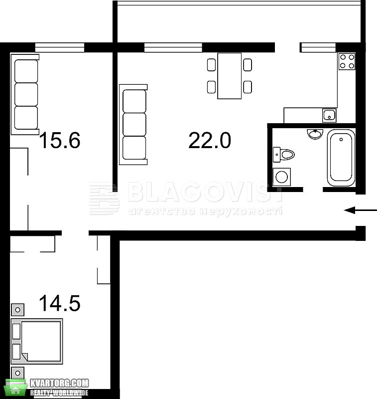 Sell 3-room apartment. Киев, Первомайського леоніда — photo 4