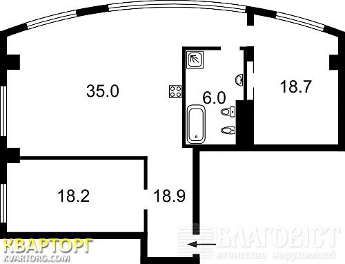 Sell 3-room apartment. Киев, Горького — photo 2