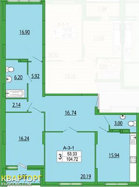 Sell 3-room apartment. Киев, Вильямса Академика — photo 2