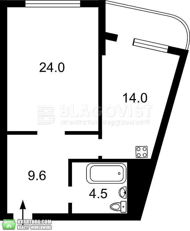 Rent out 1-room apartment. Киев,  Героев Сталинграда пр — photo 2