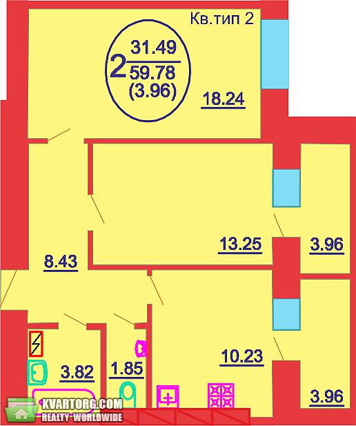 Sell 3-room apartment. Киев, Чубинского — photo 4