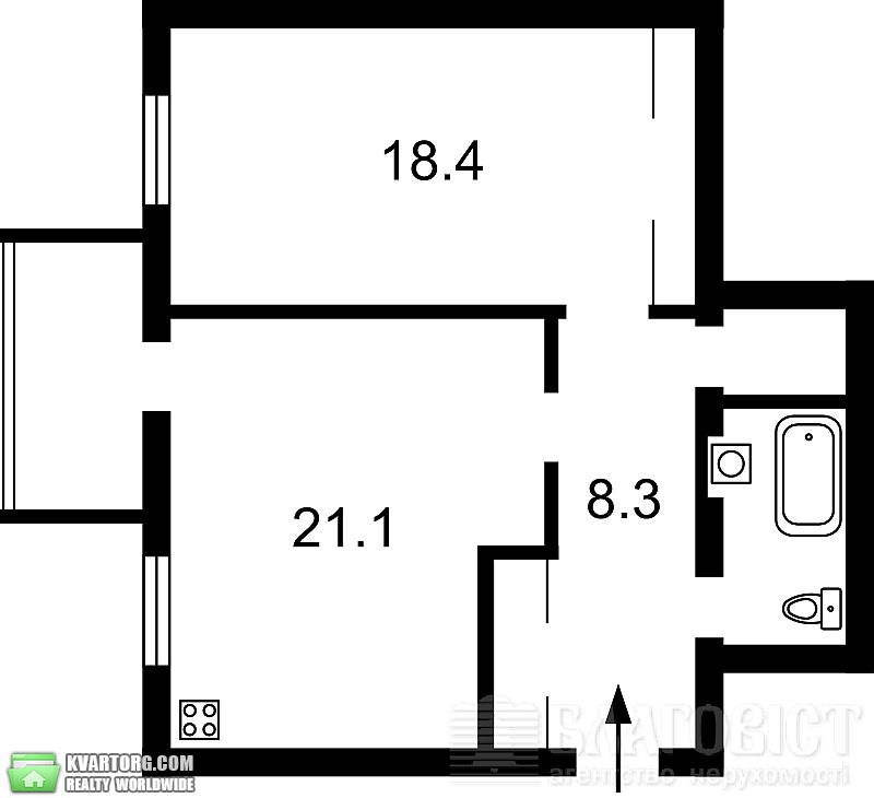 Sell 2-room apartment. Киев,  Жилянская — photo 3