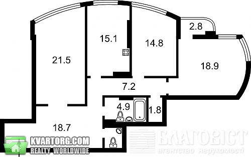 Sell 3-room apartment. Киев, Воссоединения пр — photo 2