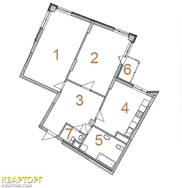 Sell 2-room apartment. Киев, ломоносова — photo 3