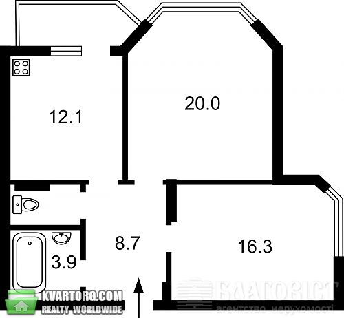 Sell 2-room apartment. Киев, Гмыри — photo 9