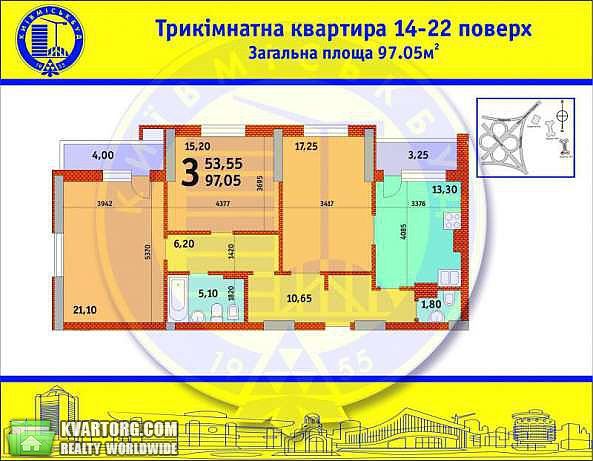 Sell 3-room apartment. Киев,  Глушкова пр — photo 3