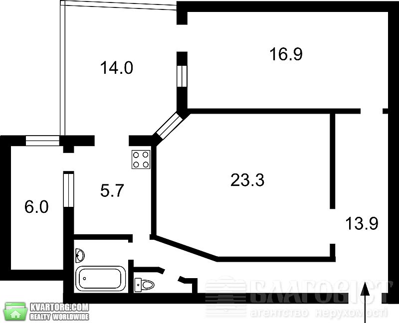 Sell 2-room apartment. Киев,  Саксаганского — photo 3