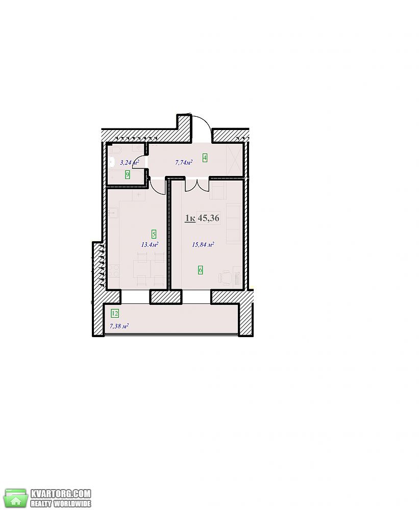 Sell 1-room apartment. Ивано-Франковск,  Декабристов — photo 2