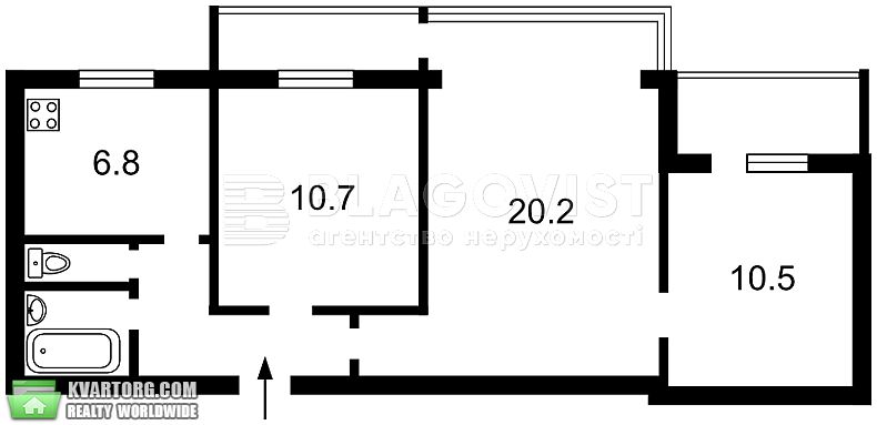 Sell 3-room apartment. Киев,  Днепровская наб — photo 9