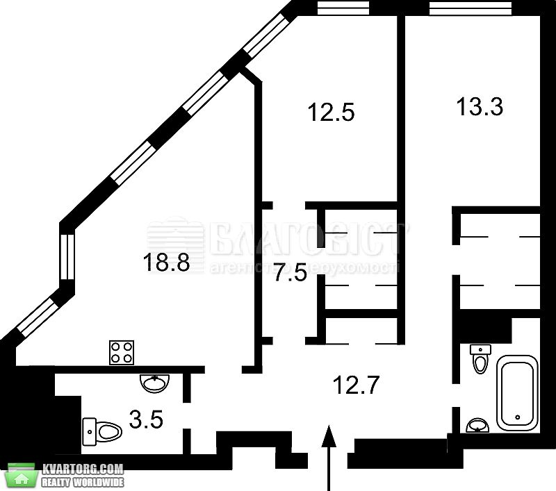 Sell 2-room apartment. Киев,  Рыбалко — photo 3