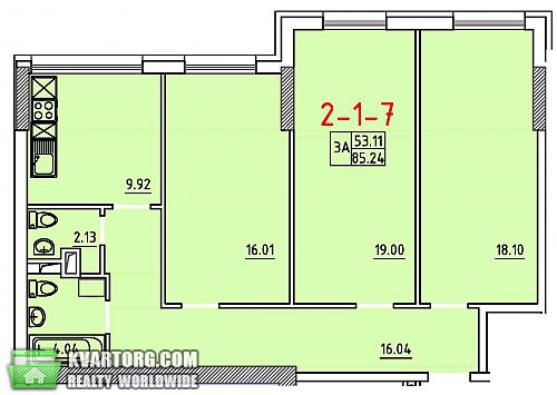 Sell 3-room apartment. Одесса, Франукзский Бульвар — photo 7