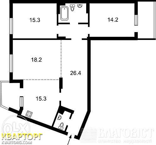 продам 3-комнатную квартиру. Киев,   Булаховского - фото 6