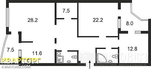 Rent out 3-room apartment. Киев, Дмитриевская — photo 8