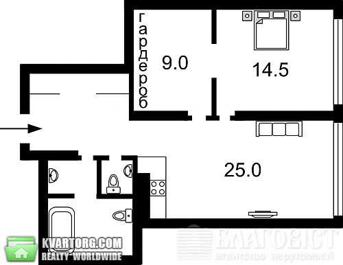 Sell 2-room apartment. Киев, Механизаторов — photo 10