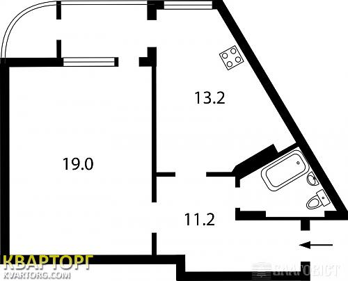 Sell 1-room apartment. Киев, Строкача — photo 3