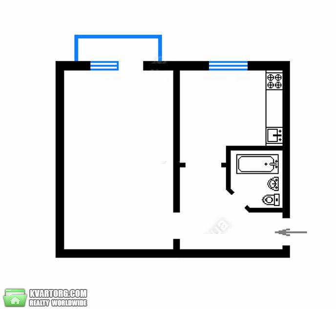 Sell 1-room apartment. Киев,  Строителей — photo 2