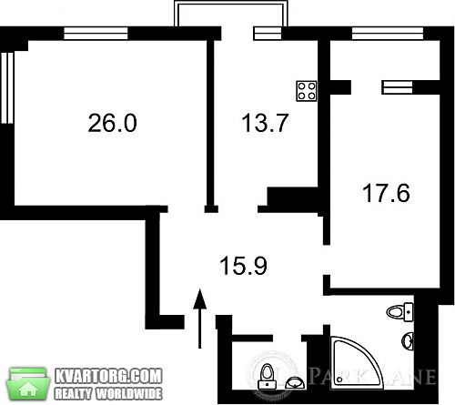 Sell 2-room apartment. Киев, Срибнокильская — photo 5