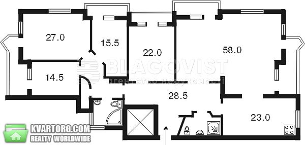 Rent out 5-room apartment. Киев,  Дмитриевская — photo 2