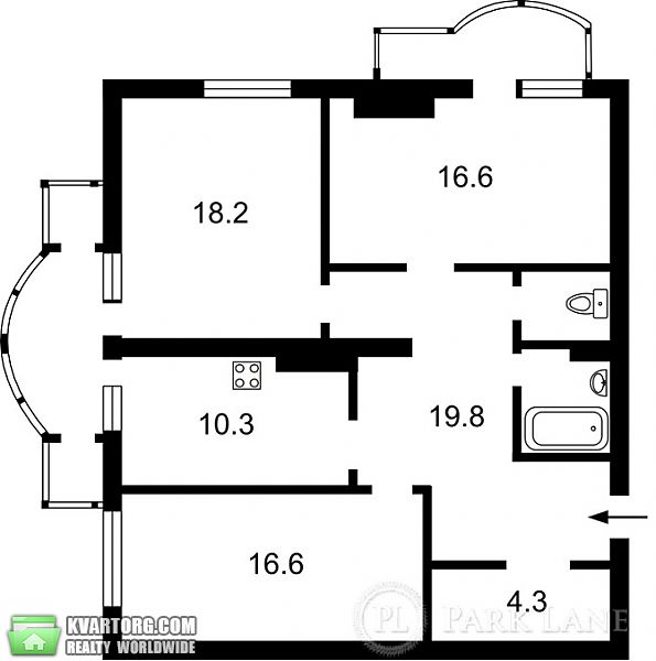Sell 3-room apartment. Киев, Жилянская — photo 8