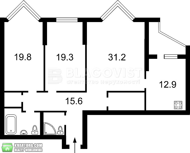 Sell 3-room apartment. Киев,  Щорса — photo 1