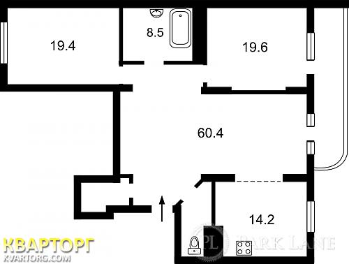 Sell 3-room apartment. Киев, Ахматовой — photo 4
