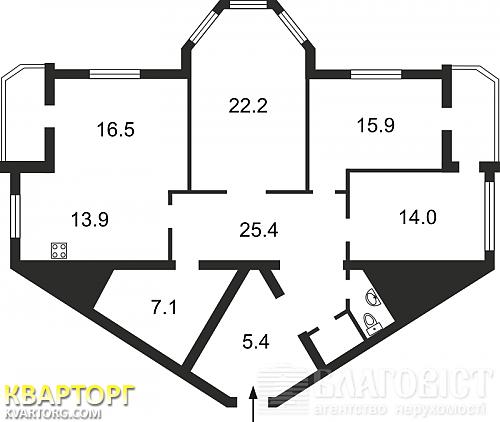 Sell 3-room apartment. Киев,  Вишняковская — photo 2