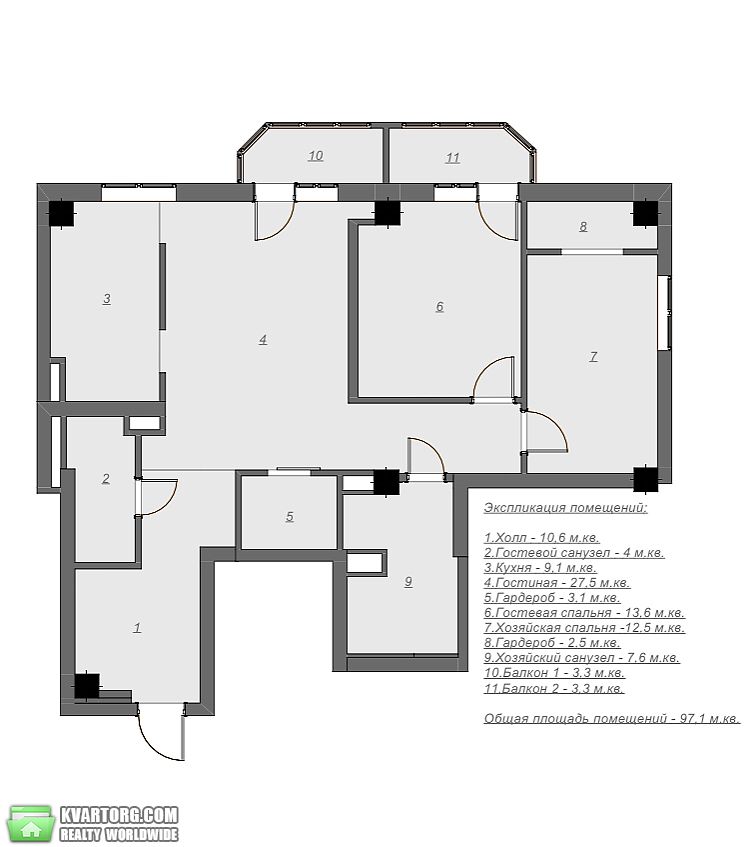 Rent out 3-room apartment. Киев,  Почайнинская — photo 10