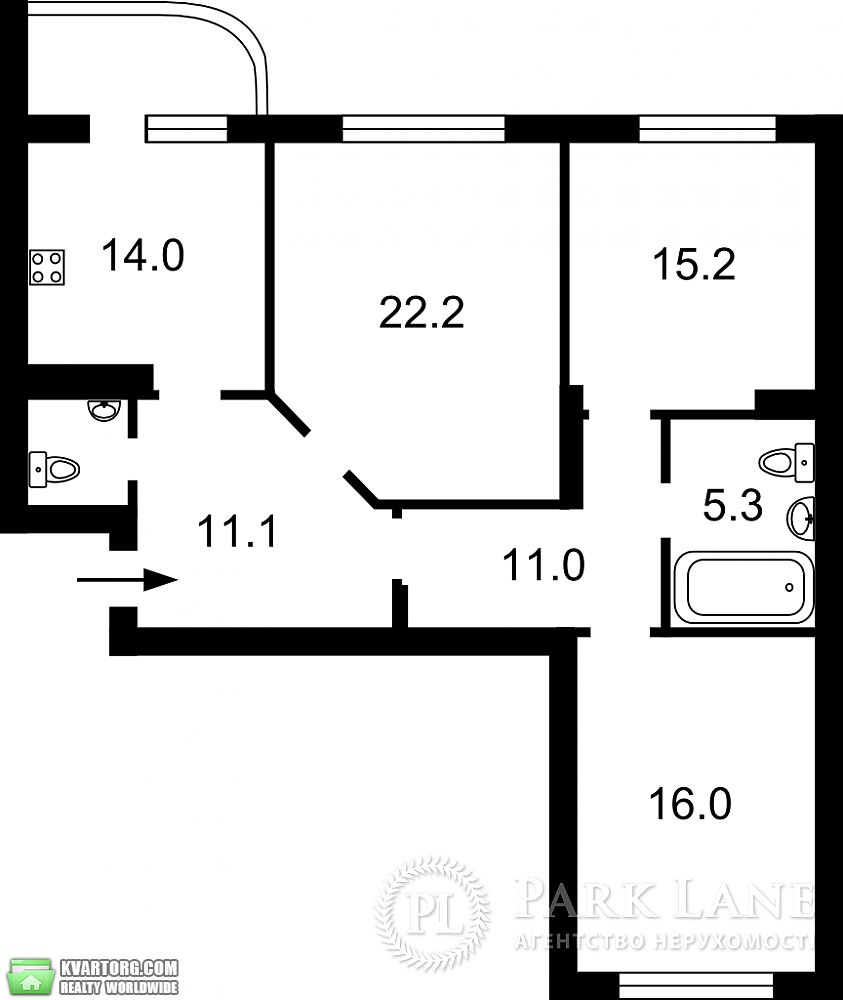 Sell 3-room apartment. Киев, Елены Пчелки — photo 1