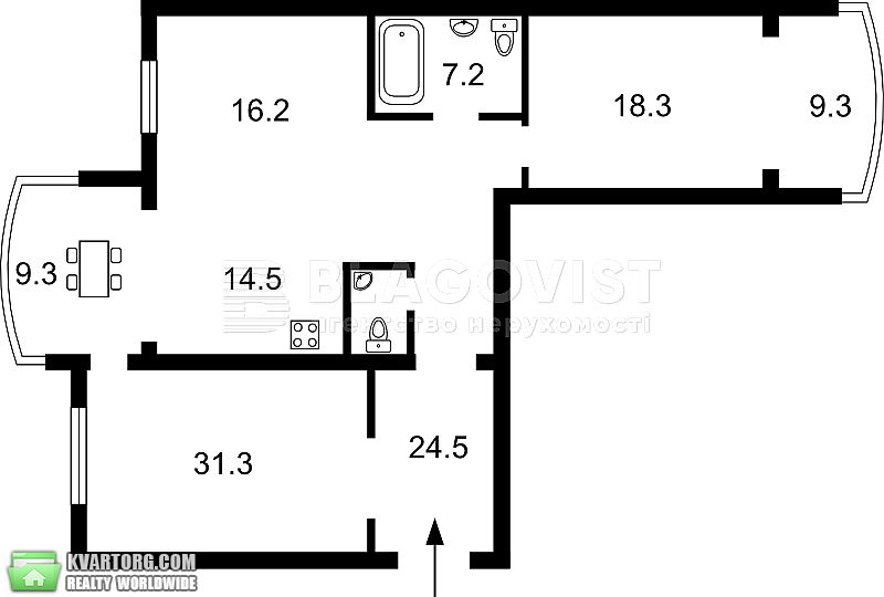 Sell 3-room apartment. Киев,  Героев Сталинграда пр — photo 1