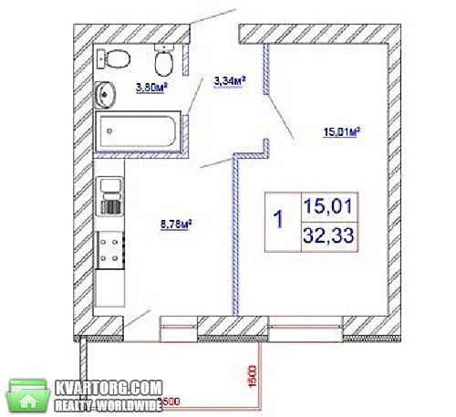 Sell 1-room apartment. Киев,  Вильямса — photo 3