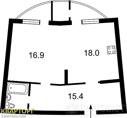 Sell 1-room apartment. Киев, Урловская — photo 3