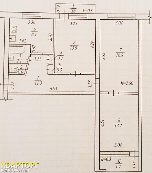 Sell 3-room apartment. Днепропетровск, Новокрымская — photo 8