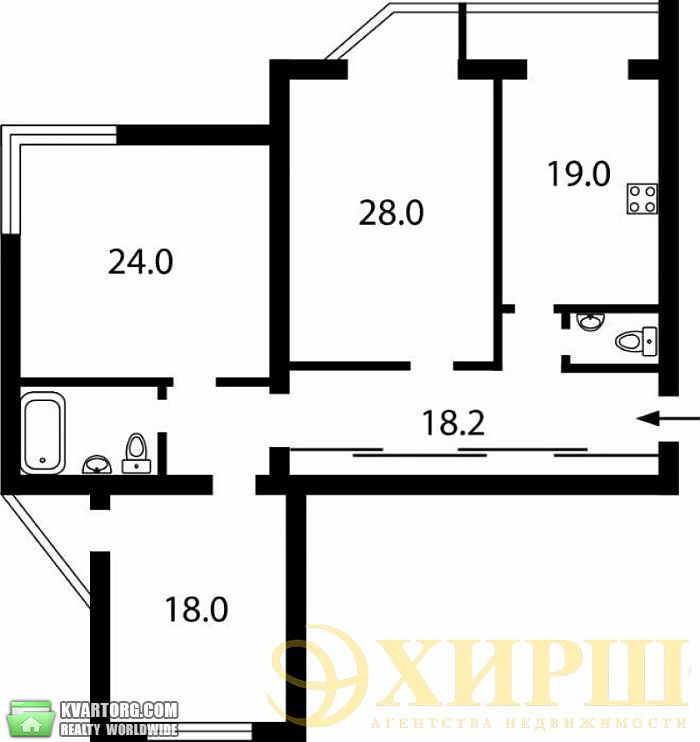 Sell 3-room apartment. Киев,  Конева — photo 2