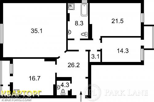 Sell 3-room apartment. Киев,  Щорса — photo 2