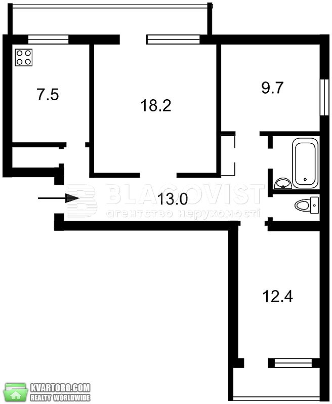 Sell 3-room apartment. Киев,  Кургановская — photo 9