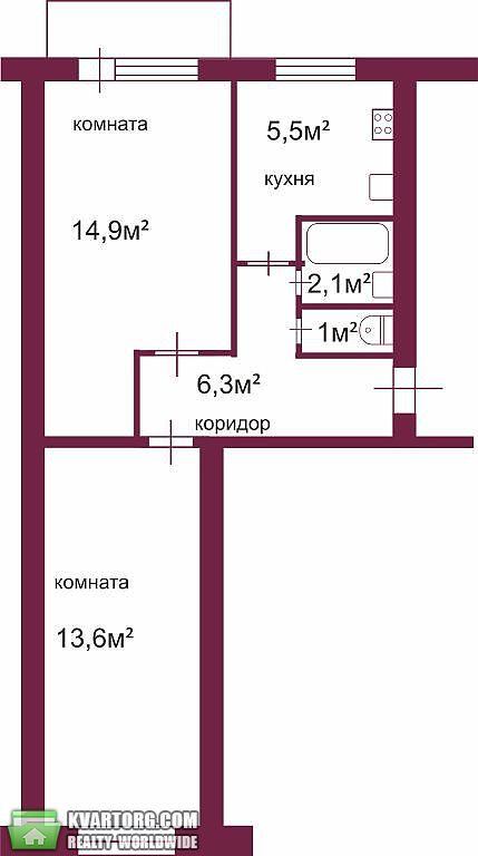 Sell 2-room apartment. Одесса, Маршала Малиновского — photo 9