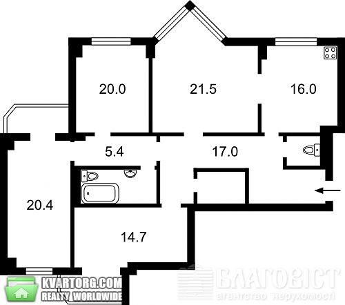 Sell 3-room apartment. Киев, Курская — photo 10