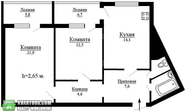 Sell 2-room apartment. Киев,  Науки пр — photo 3