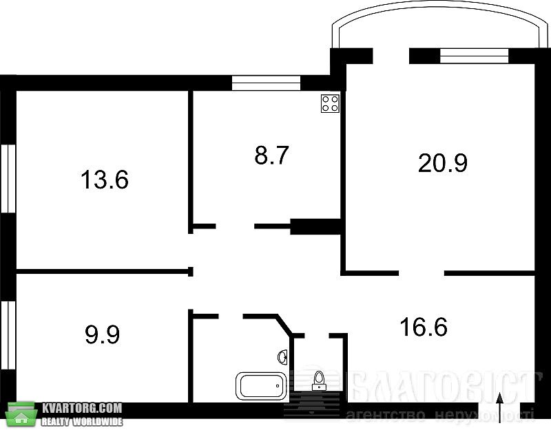Sell 3-room apartment. Киев,  Азербайджанская — photo 3