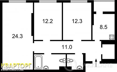 продам 3-комнатную квартиру. Киев,  Богатырская - фото 3