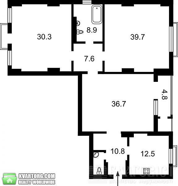 Sell 3-room apartment. Киев, Щорса — photo 8