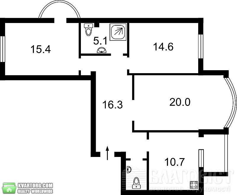 Sell 3-room apartment. Киев,  Победы пр — photo 3
