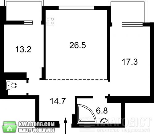 Sell 2-room apartment. Киев, Леси Украинки бул — photo 1