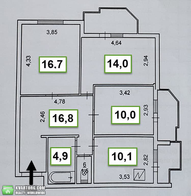 Sell 3-room apartment. Киев,  Драгоманова — photo 2