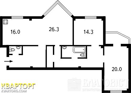 Sell 3-room apartment. Киев,  Курская — photo 3