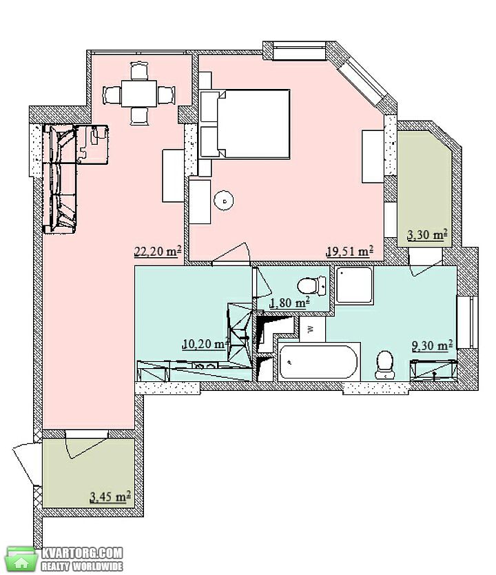 Rent out 2-room apartment. Киев, Механизаторов — photo 2