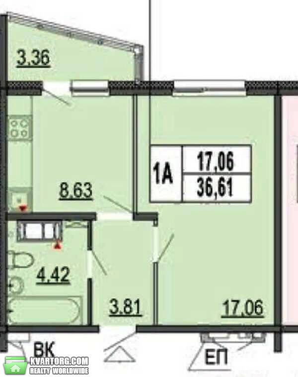 Sell 1-room apartment. Киев,  Гмыри — photo 3