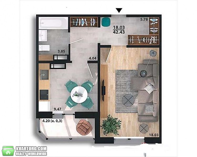 Sell 1-room apartment. Киев,  Тираспольская — photo 2