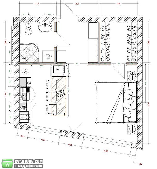 Sell 1-room apartment. Киев,  Радужная — photo 9